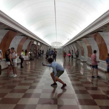 Moskau Schüleraustausch Metro